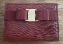 【正規品】Salvatore Ferragamo ミニポーチ ワインレッド