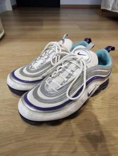Nike Air vapormax 97 ホワイト/シルバー/パープル 27cmのサムネイル
