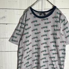 Hysteric Glamour ロゴ総柄　tシャツ リンガーネック　S