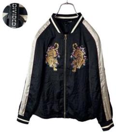 dy8 H＆M 虎刺繍 ウールジャケット 黒 オーバーサイズ メンズ3L相当 dy8 H＆M 虎刺繍 ウールジャケット 黒 オーバーサイズ メンズ3L相当