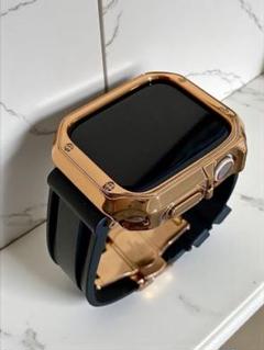 Apple Watch 46mm ラバーバンドベルト & カバーケースセット@s
