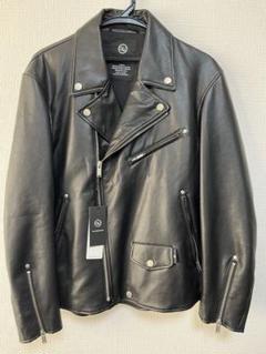 UNDERCOVER 配色切替レザーライダースジャケット　1サイズ　美品 034-902504080029_1.jpg