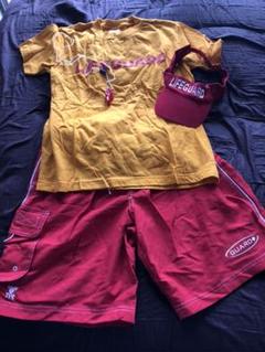 LIFEGUARD ライフガード Tシャツ ハーフパンツ サンバイザー 中古