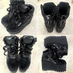 【killstar】3連トゲトゲブーツ ブラック Women's boots KILLSTAR - Fall Out Combat - Black