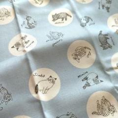 【新品】フェリシモ猫部　 松尾ミユキ　オックス　ブルー　53×49㎝のサムネイル