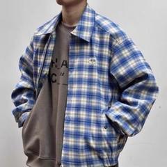 【希少】カツキ着用 stussy 20ss ブルゾン チェック 希少】カツキ着用 stussy 20ss ブルゾン チェック