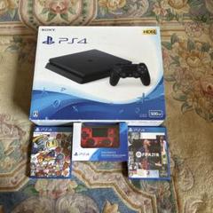 PS4本体 500GB + DUALSHOCK 4 赤 + ゲーム2本