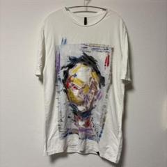 VINTAGE coon アートプリント Tシャツ ホワイト イタリア製