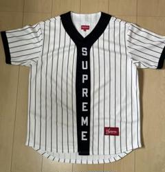 Supreme 12ss ストライプ ベースボールシャツ M - メルカリ