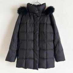 極美品✨バーバリーロンドン ダウンコート ファー ベルト ノバチェック 44 黒 極美品✨バーバリーロンドン ダウンコート ファー ベルト ノバ