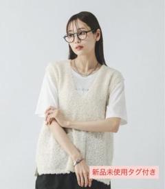 グローバルワーク　フェザータッチベストセット　グレー　Lサイズ GLOBAL WORK ベスト ジレ フェザータッチベストセットTシャツ