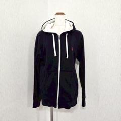 BURBERRY BLACK LABEL　ジップパーカー　ネイビー系　ロゴ刺繍