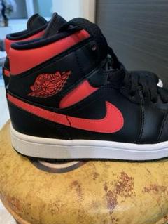 ★Air Jordan ★ ハイカットシューズ ブラック/レッド 24.5cm