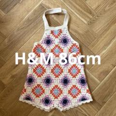 ZARA グラニースクエアロンパース86cm〜