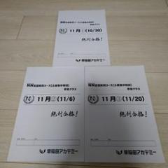 NN早実 土曜集中特訓 早実クラス 早稲田アカデミー 早稲アカのサムネイル
