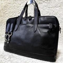 【美品】Coach ハミルトン ビジネスバッグ ２WAY レザー ブラック COACH - 【美品】コーチ ビジネスバッグ ポートフォリオ