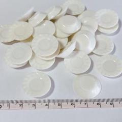 30個 白皿 プレート ミニチュア ドールハウス ハンドメイド 食器