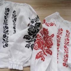 【未使用】ウクライナ刺繍ブラウス littlemaddie オリジナル 3y