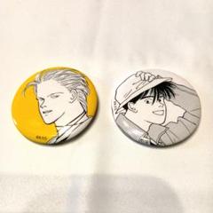 【新品未使用】BANANA FISH アベイル Avail Tシャツ 缶バッジ付 吉田秋生 『BANANA FISH』 アベイルコラボ Tシャツ 缶バッジ