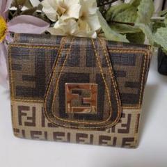 Fendi FFロゴプリント 二つ折り財布