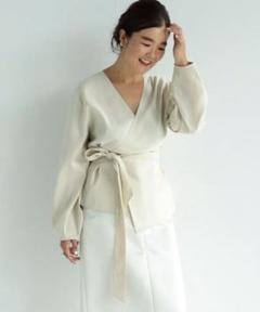 Demi-Luxe BEAMS 2WAY カシュクールブラウス.M