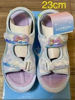 新品 23cm キッズ ムーンスター サンダル 女の子 箱付き
