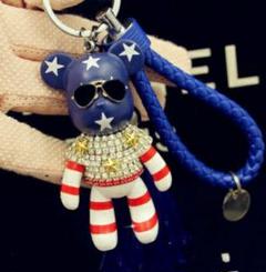 新品 携帯 ベアーストラップ スマホ キーリング アクセサリーグラサンUSA