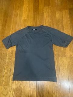 RAF BY RAF SIMONS 半袖Tシャツ グレー ワンポイントロゴ S