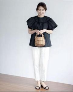 OHGA FLOWER BLOUSE オーガ フラワー ブラウス ジャガード