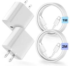 TYPE-C 充電器 20W-PD 【2m+1m】2個セット
