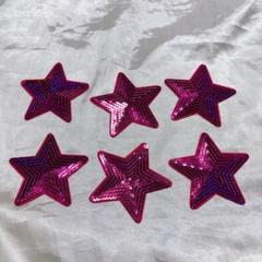 ☆ 星 アイロンパッチ 縫シーケンスパッチ アップリケ 衣類 バッグ