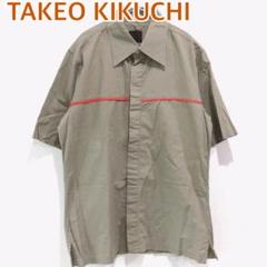 TAKEO KIKUCHI タケオキクチ 配色 ライン 半袖 メンズ シャツ