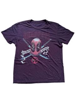 デッドプール グラフィックTシャツ パープル