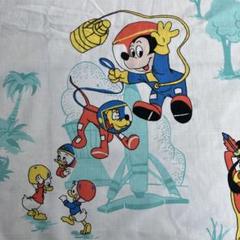 【レア】　ビンテージシーツ　ミッキー　ミニー　ディズニー　布