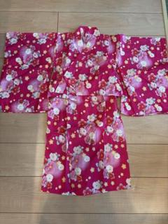 devilrock 花柄 着物 110サイズ