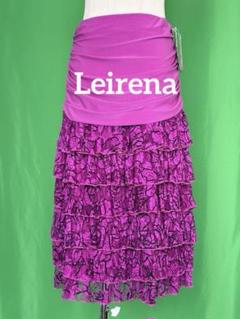 社交ダンス衣装 スカート leirena レイリーナ 総柄 フリル レース 社交ダンス衣装 スカート leirena レイリーナ 総柄 フリル