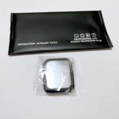 40mm Black光沢枠1個入り シルバー アップルウォッチ カバー 保護