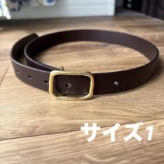 Crewreクルーレ ボタンスタッズレザーベルト ゴールド サイズ1