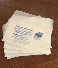 100枚　USPS アメリカ　郵便局　封筒　切手用　グラシン紙 100枚 USPS アメリカ 郵便局 封筒 切手用 グラシン紙 - メルカリ