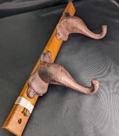 木製 動物型ウォールフック 2個