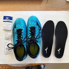 逆輸入 Mizunoウエーブエクシード4OC 26.5cm青ほぼ未使用！テニス シューズ(男性用)