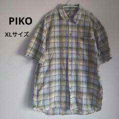 PIKO ピコ　OLDピコ　チェックシャツ　Piko　半袖　XLサイズ