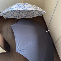 黒日傘　花柄晴雨兼用傘
