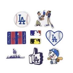 ★激安　ドジャース　通常ゴールド　MLBロゴ　チームロゴ　防水ステッカー9枚　②のサムネイル