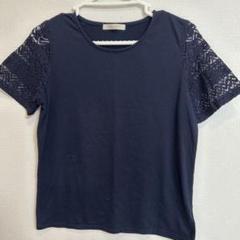 chocolat affine ネイビー 半袖Tシャツ