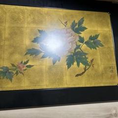 金色の牡丹 日本画 礼徳 金色の牡丹 日本画 礼徳 - メルカリ