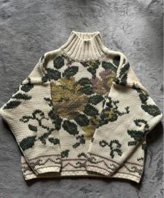 売上実績NO.1 希少 メルカリ - 花柄 エクアドルニット Gaultier Paul Jean 90s トップス