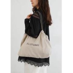 JILLSTUART ジルスチュアート チェーンロゴトートバッグ ホワイト