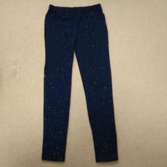 GAP キッズ レギンス 10歳 140 150 濃紺 ラメ
