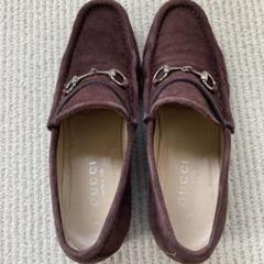 値下げ GUCCI スエード ローファー 37.5